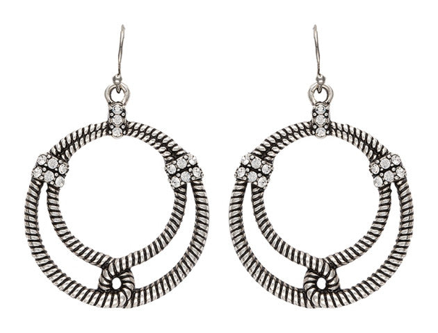 Outlaw Rider Bowline Loop Earrings by Wrangler – Wild West Living