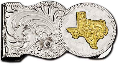 (MSMCL7-22TX) Western State of Texas Money Clip