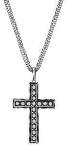 (MSNC2070R47) Western Rhinestone Cross Necklace by Wrangler