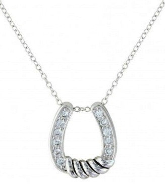 Western Twisting Horseshoe Necklace
