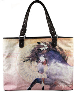 Horse Art Canvas Tote Bag- Laurie Prindle Collection