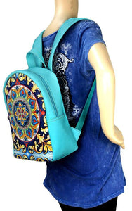 Aztec PU Leather Backpack