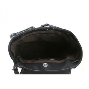 (MWTR07-9110CF) Western Leather & Cowhair Backpack Coffee