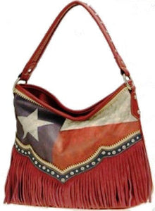 (MWTXV8353) "Texas Pride" Western Faux Leather Handbag