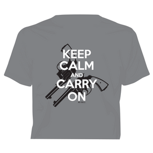 "Keep Calm and Carry On" Western No Bull T-Shirt