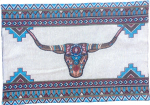 "Painted Horns" Western Jacquard Placemat