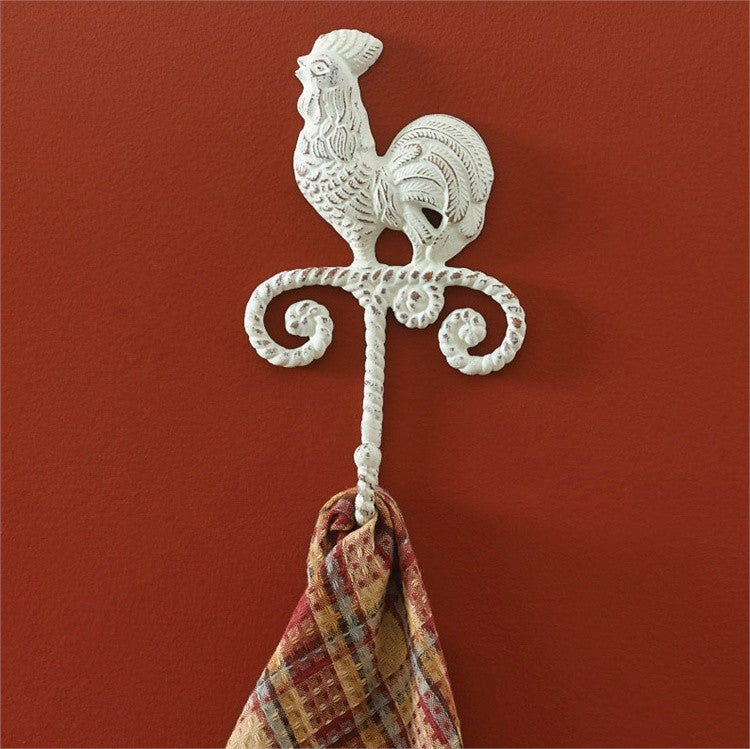 Cast Rooster Single Wall Hook