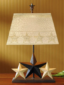 (PD25-263) Western 3-Star Table Lamp
