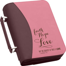 Load image into Gallery viewer, (PGD-BBX08) &quot;Faith, Hope, Love&quot; Bible Cover