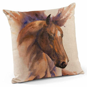 "Elegance" Horse 18" Decorative Accent Pillow