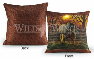 Quiet Time – Horses 18" Lighted Pillow