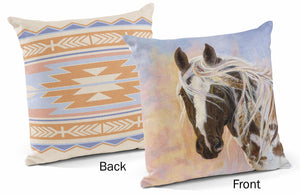 "Horse" 18" Decorative Accent Pillow
