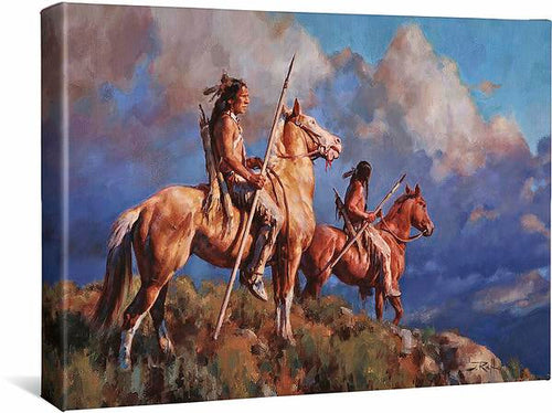 Prairie Scouts – Native Americans Gallery Wrapped Canvas