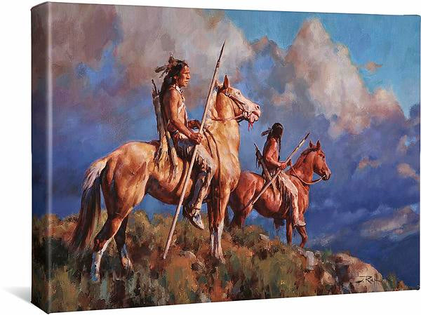Prairie Scouts – Native Americans Gallery Wrapped Canvas