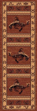 Load image into Gallery viewer, &quot;Bucking Bronc&#39;&quot; Western Area Area Rug  (5 Sizes Available)