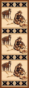 "Campfire'" Western Area Area Rug  (5 Sizes Available)