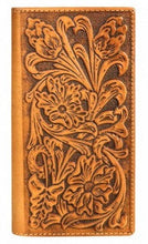 Load image into Gallery viewer, Genuine Tooled Leather Phone Charging Rodeo Wallet - Choose From 3 Colors!