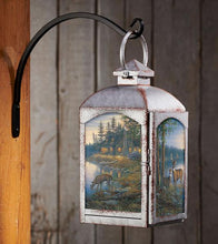 Load image into Gallery viewer, &quot;Quiet Places&quot; Deer Candle Lantern - Choose From 2 Finishes!