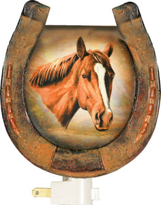 (RE1311) "Horse & Horseshoe" 3D Night Light
