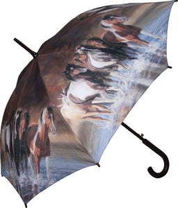 (RE254) "Rush Hour" 45" Horse Umbrella