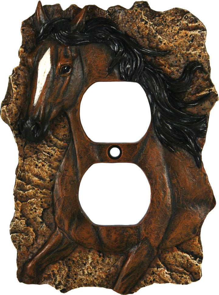Horse Outlet Cover Plate