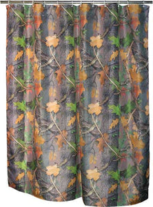 (RE761) Fall Transition Camo Shower Curtain
