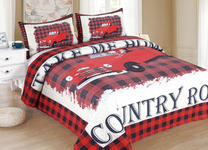 "Red Truck" Western Quilt Set Collection