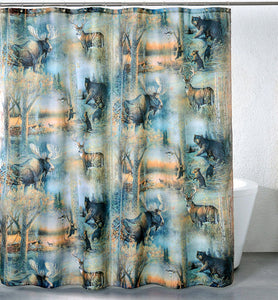 (REFA2009) "Moose" Shower Curtain