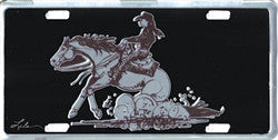"Reiner" Horse License Plate Silver