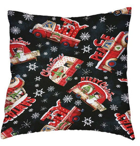 "Retro Christmas" Accent Pillow 18" x 18"
