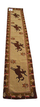 Load image into Gallery viewer, (RK12027) &quot;Cowboy&quot; Western Jacquard Table Runner 13&quot; x 72&quot;