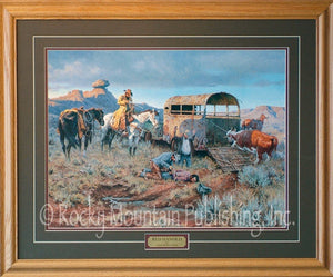(RMP-CP002) "Red Handed" Western Framed & Matted Print by Clark Kelley Price (24" x 30")