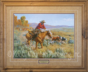 (RMP-CP036) "The Great Escape" Western Framed & Matted Print (24" x 30")