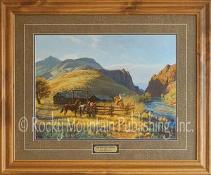 (RMP-CP047-048) "The Round Corral" Western Framed & Matted Print