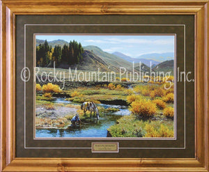 (RMP-CP051-052) "Peace on the Range" Western Framed & Matted Print