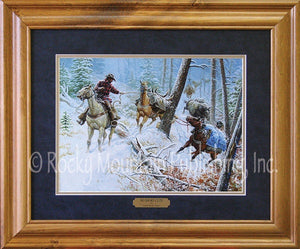 (RMP-CP054) "No Short Cuts" Western Framed & Matted Print by Clark Kelly Price (16" x 20")