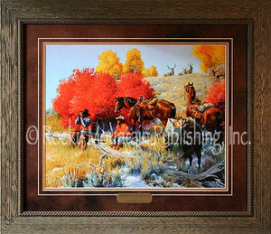 (RMP-CP060) "The Higher You Go, The More You See" Western Framed & Matted Print (20" x 24")