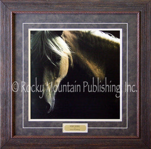 (RMP-N30804) "Spirit Horse" Western Framed & Matted Print (22" x 22")