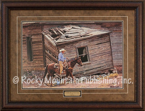 (RMP-TC114) "If These Walls Could Talk" Western Framed Print by Tim Cox