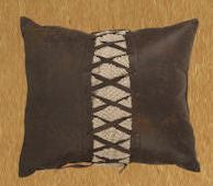 (RWBA9103-P3) "El Dorado" Western Cowhide Print Accent Pillow