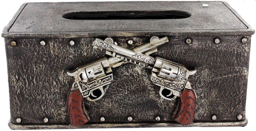 (RWRA3860) Western Crossing Pistols Tissue Box