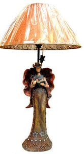 (RWRA4934) Cowgirl Angel Lamp