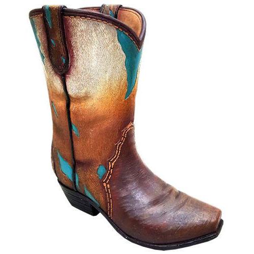 (RWRA6713) Western Cowboy Boot Planter