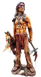 (RWRA7071) Native American Figurine with Axe