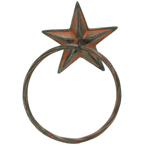 (RWRT5068) Western Star Towel Ring
