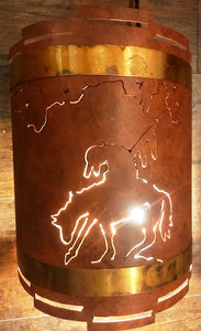"End of the Trail" Wall Sconce