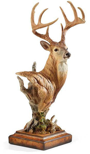 Watchful – Whitetail Deer Sculpture