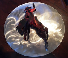 Load image into Gallery viewer, (SI-3DT49C) &quot;Bronco Rider&quot; Western Steel Art