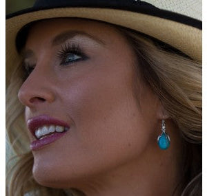 Sterling Lane Crowns of Glory Turquoise Earrings
