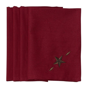 Star Napkin Set of 4 - Red